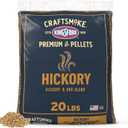 Kingsford Craftsmoke Premium Grilling Wood Pellets, Hickory BBQ Pellets for Grilling, 100% Natural Hardwood, 20 pounds