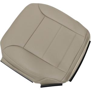 FZJDSD Cashmere Tan Driver Side Bottom Microfiber Leather Replacement Seat Cover Compatible with Mercedes Benz ML320 ML350 ML450 ML500 ML550 2009 2010 2011 2012 2013