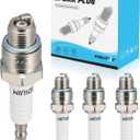 1134 BR8HS-10 Spark Plug Double Iridium 4PCS For Tohatsu Yamaha Mariner 2-Stroke Outboard Engines DT55C DT60C DT65TC DT75M DT85C DT90 DT100 DT115S DT150 DT200 DT225,30G 50H 60F 70B 75C 90A