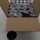 SLifeJars Plastic Jar with Lids 16oz Clear Empty Containers 16Pcs Straight Cylinders Storage Jars with Airtight Black Lid Stackable Refillable Round Plastic Jars for Kitchen Food & Home Storage