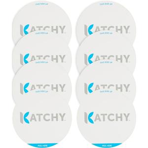 Katchy Indoor Fly Trap - Catcher & Killer for Mosquito, Gnat, Moth, Fruit Flies - Non-Zapper Traps for Buzz-Free Home (8-Pack Glue Boards for Duo Model, White)