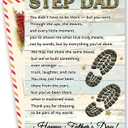 Step Dad Fathers Day Card, Heartfelt and Appreciative Greeting Cards for Bonus Dad with Seal and Envelope, Father’s Day Card for Stepdad from Stepdaughter, Stepson, Kids or Family