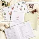 Lanpn Hello Baby First 5 Year Memory Book for Boy Girl - Linen Hardcover Baby Book Keepsake for New Parents - Newborn Baby Journal Scrapbook Photo Album Baby Milestone Book (Beige, 154 Pages)