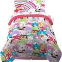 Franco Squishmallows Bedding Super Soft Comforter and Sheet Set with Sham, 5 Piece Twin Size