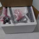 GLOBE Electric 67134 72" Torchiere Floor Lamp and Adjustable Reading Light, Silver, Frosted Shade, Dual Rotary Switch, 3-Step Dimming, Modern Lighting for Living Room or Office, Timeless