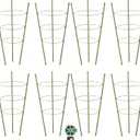 8 Pack Tomato Cage, 18 inches Plant Support Cages for Garden, Upgrade Garden Plant Stakes with Adjustable Rings, Plants Trellis for Tomato, Flower, Climbing Plants, with Twist Tie
