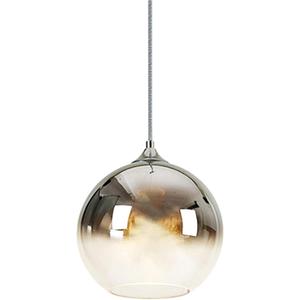 Modern Battery Operated Pendant Light,Battery Ceiling Light with Rechargeable Bulbs Remote Control 9 Colors Modes Dimmable Kitchen Island Bedroom Dining Room(Chrome), One Size