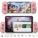 arVin Mobile Gaming Controller for iPad/Tablet[Within 5-10"] Phone Game Controller for iPhone/Android with RGB Hall Effect Joystick/Turbo/6-Axis Gyro/Vibration/Support Streaming on Xbox/PS4/PC Console