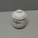 ONTUBE Ceramic Sugar Bowl with Lid and Spoon 12oz (White)