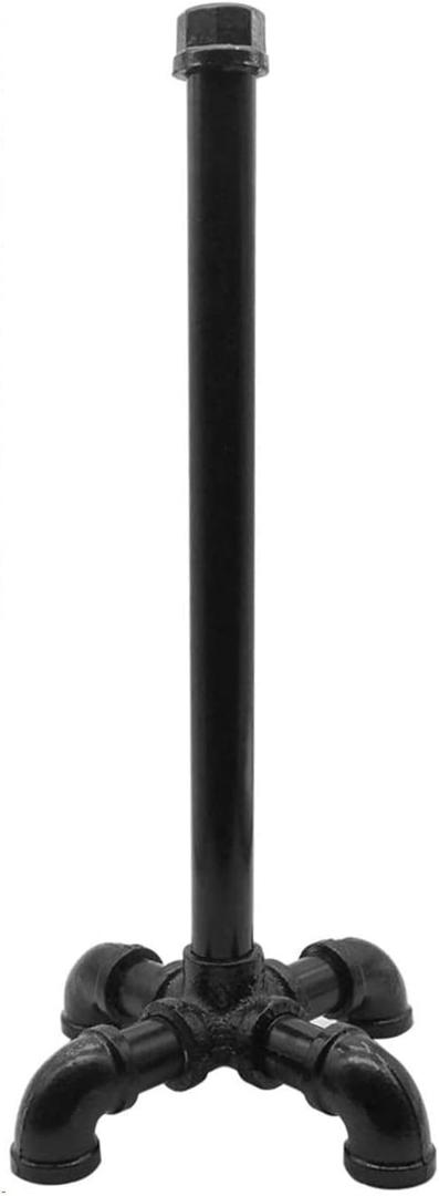 Paper Towel Holder Rustic Industrial Standing Pipe Toilet Roll Tissue Holder, Farmhouse Countertop Vintage Pipe Paper Towel Holder for Kitchen, Bathroom, Home, Living Dining Room