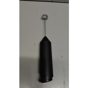 Powerful Milk Frother Wand - Mini Handheld Milk Frother with Stainless Steel Whisk - Battery-Powered Drink Mixer for Coffee, Lattes, Cappuccinos, Matcha - Coffee Enthusiasts Gift - Black