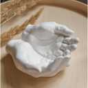 Plaster Hands Vase for Home Decor  Modern Sculptural Hand Flower Vase, Minimalist White Centerpiece for Living Room, Shelf, Office, Table Display