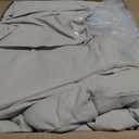 CozyLux Full Size Comforter Sets Oatmeal, 7 Pieces Bed in a Bag, Oatmeal Comforter Full Size, All Season Bedding Sets with Stitch Quilted Comforter, Flat Sheet, Fitted Sheet, Pillowcases