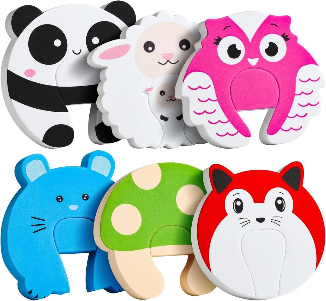 HNYYZL Enlarged Door Stopper,6Pcs Finger Pinch Guard,Door Slam Stopper,Door Holder to Keep Door Open (6 Piece Assortment)