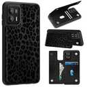 GFRGTFHYT for Motorola Moto G Stylus 5G 2024 Wallet Case with Credit Card Holder Kickstand PU Leather Flip Folio Card Slots Magnetic Clasp Cover Case for Moto G Stylus 5G 2024,Black Leopard Print