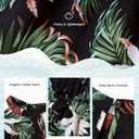 PATPAT Family Hawaiian Matching Outfits Mommy and Me Outfits Caribbean Vacation Summer Tropical Halter Sundresses and Shirts (6-7 Years, Black Flower)