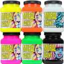 CHROMA Acrylic Mural Paint for Interior and Exterior Murals - Lightfast, Mixable, Hard-Wearing Vibrant Pigment, 6 Neon Set (2894)