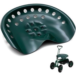 MorningRo 1 Pcs Metal Tractor Seat Vintage Tractor Seat for Lawnmower, Forklift, Farm, Home or Bar Stool (Green)