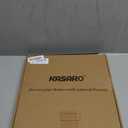 KASARO Peel and Stick Backsplash Shell Tiles, Mother of Pearl Mosaic Self Adhesive Tiles for Kitchen Wall Bathroom Bedroom Decor, Natural, 10-Sheet