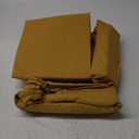 Tribeca Living 110-GSM Extra Deep Pocket Sheets  4 PC Super Soft, Cooling, Durable, Fade and Wrinkle Resistant Brushed Microfiber, Elasticized Fitted Sheet with Wide Elastic, Queen Honey Mustard