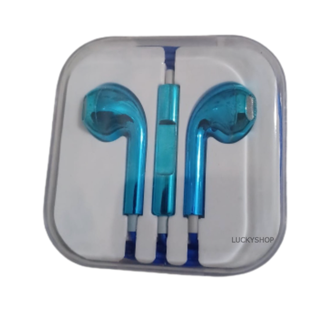 Wired Ear Buds, Blue ,2 pack