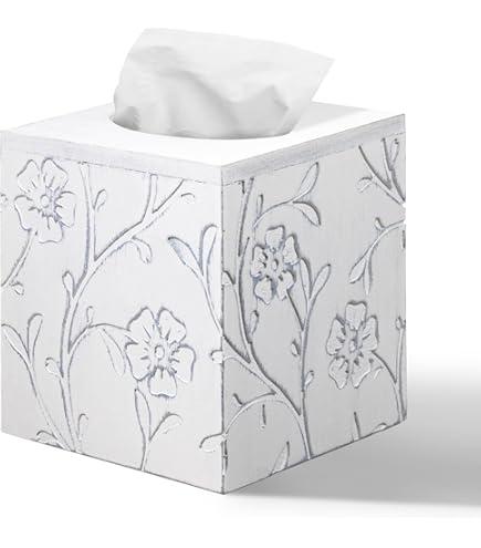 White Tissue Box Holder