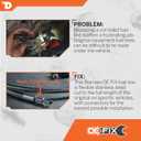 Dorman 819-820 Front Flexible Stainless Steel Braided Fuel Line Compatible with Select Cadillac/Chevrolet/GMC Models (OE FIX)