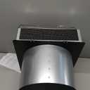 12 Inch Wall Vent Hood Exhaust Vent Cover Cap Outdoor Hooded Wall Vent with Screen and Damper for HVAC Duct Dryer Range Hood Industrial Facilities Ventilation and Air Exhaust,Galvanized Steel,Black