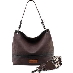 Wrangler Hobo Bags for Women Vegan Leather Top Handle Shoulder Purses and Handbags