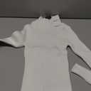 Forever 21 Women's Ribbed Mock Neck Sweater White X-Small