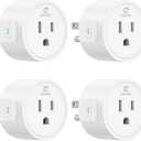 EIGHTREE Smart Plugs Compatible with Alexa Only, Voice Control, Outlet Timer, 10A Smart Outlet, White (4 Pack)