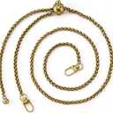 Joez Wonderful Bronze Purse Chain Strap, 48" Adjustable Bag Chain Strap, Extra Long Thin Handbag Replacement for Women Shoulder Bag Crossbody