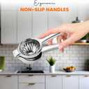 Heavy-Duty Stainless Steel Lemon Squeezer Handheld Citrus Press for Effortless Juicing