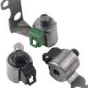 3Pcs S1 & S2 & SL Transmission Shift Solenoid Kit Compatible with 2003-2006 Toyota Corolla Toyota Matrix 1.8L L4 Replace# A245E A246E