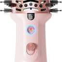 Wavytalk Dual Voltage Hair Dryer Brush for Europe and International Travel, 110V-240V Mini Jet Brush, Ionic Hair Dryer Brush Reduces Damage, Anti-Frizz Straight Hair, Curls and Blowouts, Volumizing (Pink)