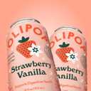 OLIPOP Prebiotic Soda Pop, Strawberry Vanilla, Pantry Pack Packed with Prebiotics, Fiber, and Botanicals, Gluten Free, Vegan, GMO Free, 12oz (12-Cans)