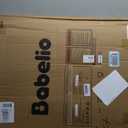 BABELIO Safety Gate Door Fits for Stairs, Narrow and Wide Doorways with Auto Close, Easy Install, No Drilling, Pressure Mounted for Baby, Child, Pets, Dog/Puppy, 26''-40'', White