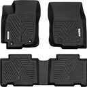 YITAMOTOR Floor Mats TPE-LITE Compatible with 2013-2018 Toyota RAV4 Standard Models (Nor for Hybrid or Prime), Custom Fit 1st & 2nd Row Floor Liners, All-Weather Protection Black