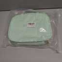 Travel Makeup Bag for Women, Large Capacity Cosmetic Bags for Girls, Compact Pouch Make up Organizer, Waterproof Toiletry Bag with Divider and Handle (Green2)