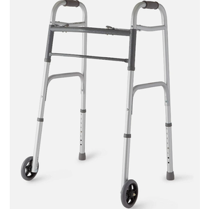 Guardian MDS86410W54H Medline Folding Walker with Wheels
