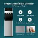 OLIXIS Bottom Loading Water Dispenser for 5 Gallon Bottles, Hot Cold Room