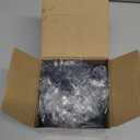 Crowye 36 Pcs 3 Size Christmas Glitter Poinsettia Faux Flowers Christmas Tree Flowers Artificial Poinsettia Ornaments for Xmas New Year Home Outdoor Decoration, 4", 6" and 9" (Dusty Blue)