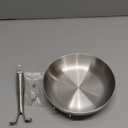 LOLYKITCH 8.5 InchTri-Ply Stainless Steel Frying Pan,Skillet,Induction Cooking Pan,Dishwasher and Oven Safe,Detachable Handle