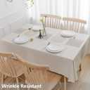 TruDelve Heavy Duty Vinyl Table Cloth Plastic Table Cloth for Kitchen Dining Table Wipeable PVC Waterproof Tablecloth for Rectangle Table(54"x108",Geometry)