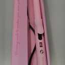 FARERY Long Barrel Curling Iron 1 Inch, Extra Long Curling Iron for Thin Hair, Infused Argan Oil & Keratin, 11 Adjustable Temp, Include Clips & Silicone Pad, Pink