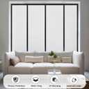 Coavas Window Privacy Film Frosted Glass Static Clings, Decorative Bathroom Door Privacy Film Day and Night, Heat UV Blocking Anti-Glare Frosting Stickers Renter Non-Adhesive, 35.4 x 118.1 Inch, White
