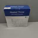 ACCUWARMTH Heated Blanket Waffle Throw Size Fast Warming Heating Electric Throw Blanket with 6 Heat Settings & 4 Hours AutoOff, Ideal Gift for Her, 50"x60",Grey