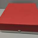 ZLCA Card Storage Box Holds 3200+, Deck Storage Case with 4 Stoppers, Card Organizer for TCG MTG PTCG(Red&White)