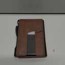 typecase Tactical Wallet for Men Card Holder: Pop Up Card Case, Genuine Leather, Smart, RFID Blocking, Slim, Minimalist, Thin, Front Pocket - 9-13 Card Capacitiy, ID Window, Money Clip (Brown)