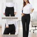 Womens Dress Pants Stretchy Work Pants Business Casual Slacks with 4 Pockets Pull On Office Trousers,XL